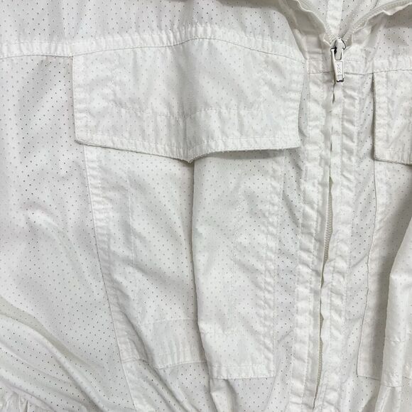 Cabi Jacket Womens L White Lightweight Pockets Active Zip Up Gorpcore Vented - Picture 3 of 12